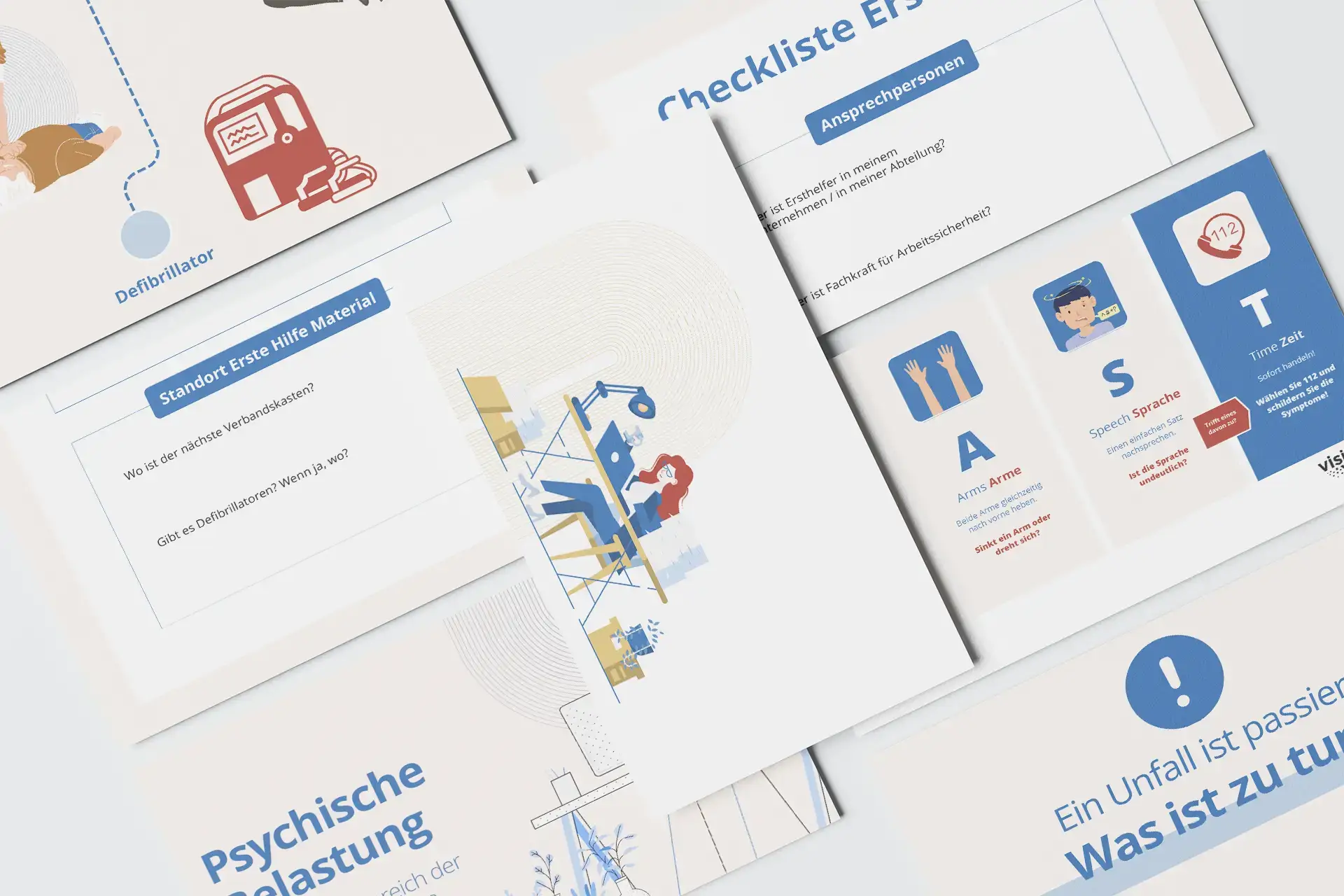 Collage Screenshots Erste Hilfe E-Learning