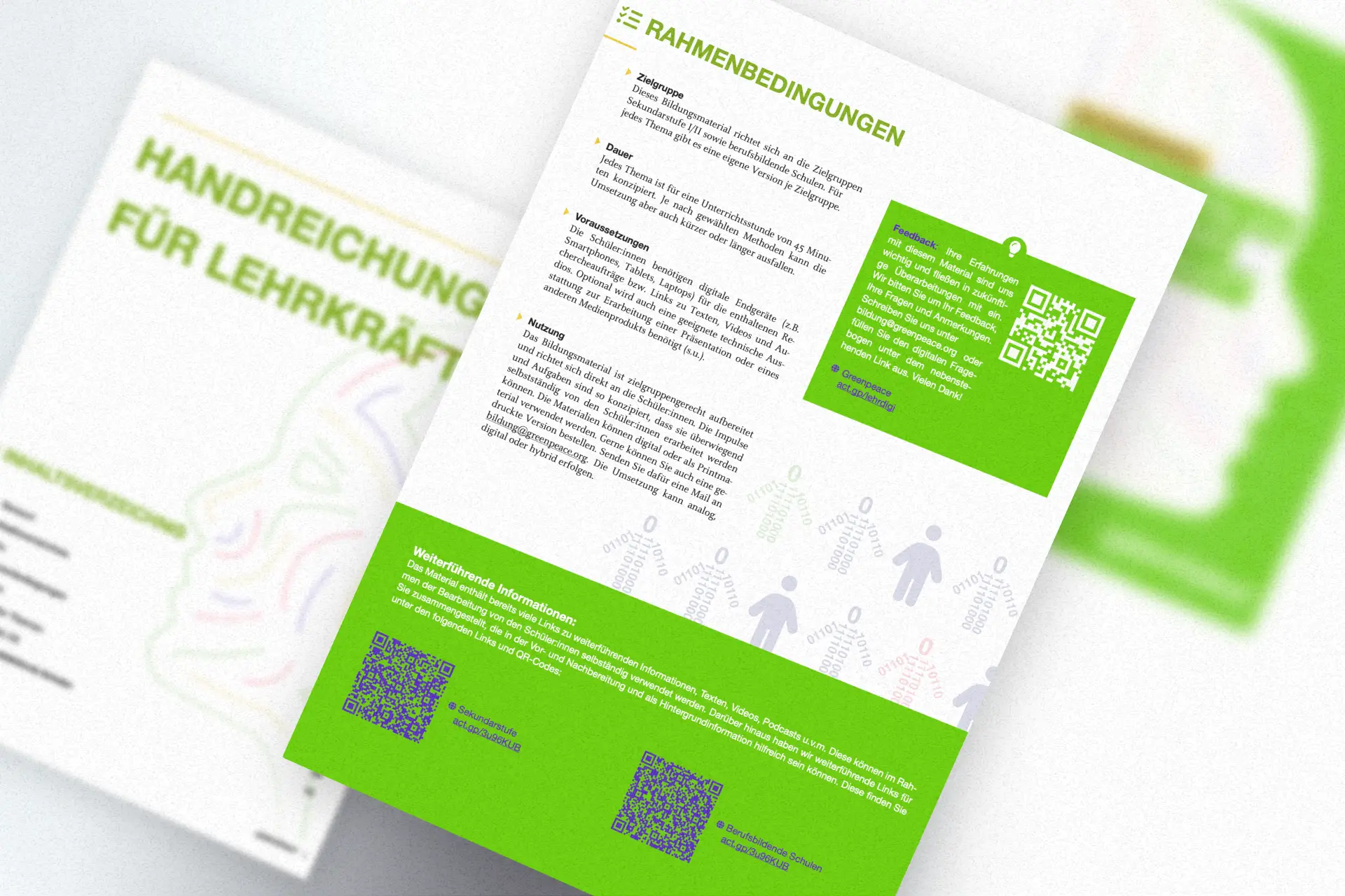 Handreichung für Lehrkräfte zum Unterrichtsmaterial