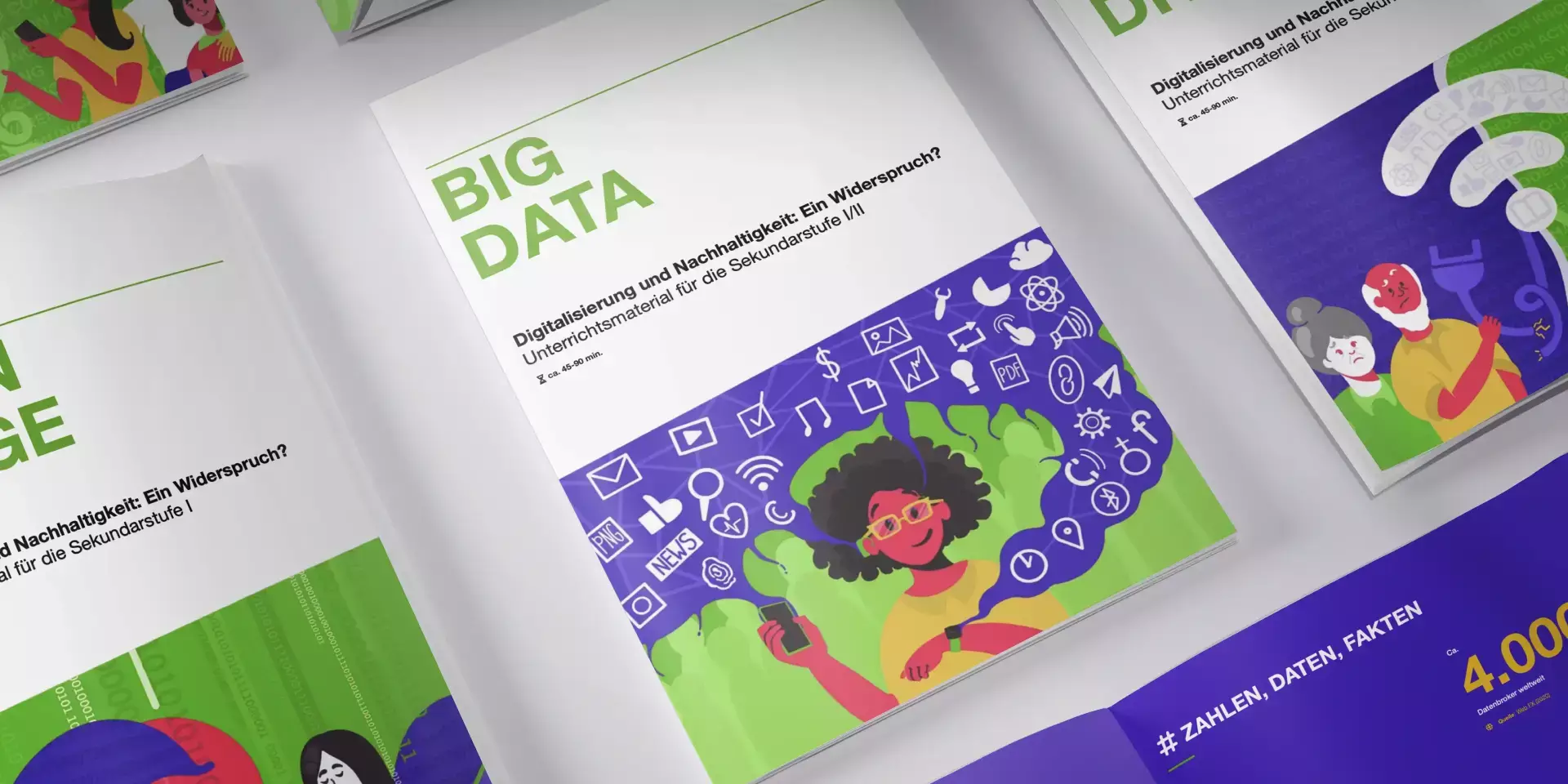 Greenpeace Unterrichtsmaterialien zu Big Data, Digital Divide und nachhaltiger Digitalisierung für die Sekundarstufe.