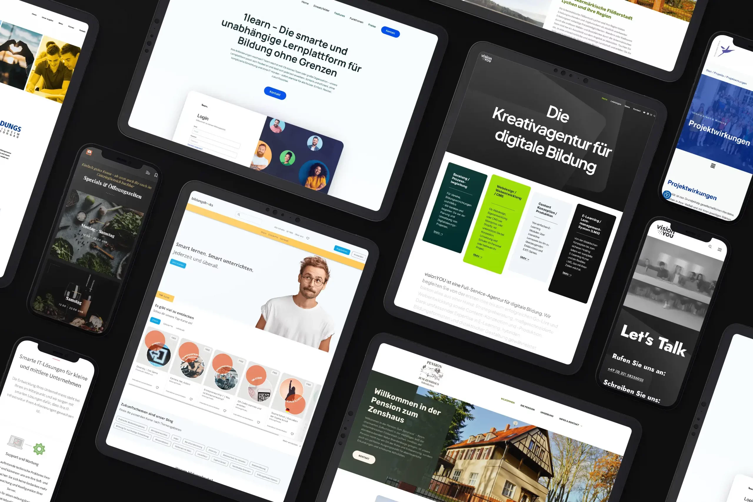 Mockups Webdesign responsive