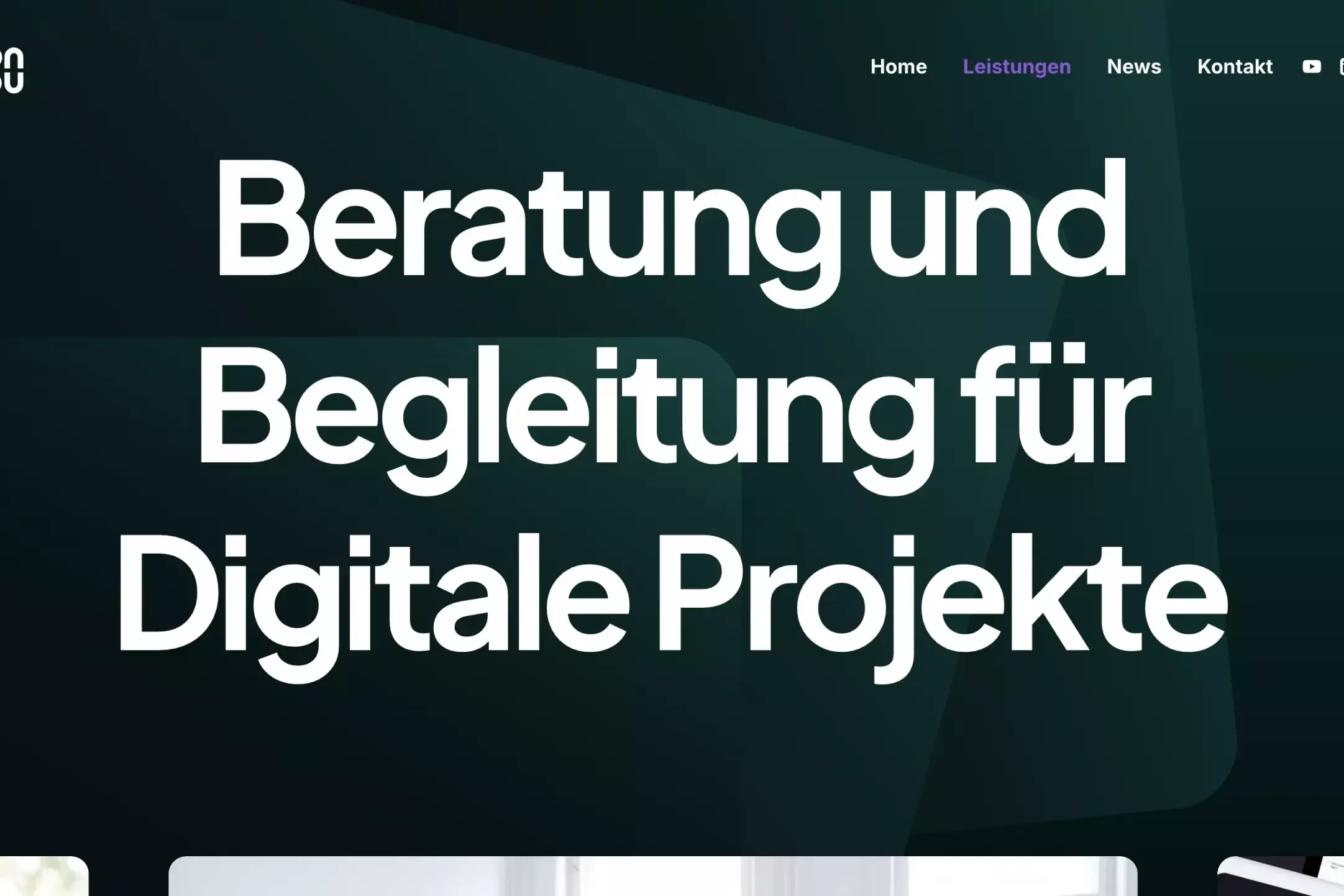 Screenshot Leistungsseite Beratung undBegleitung fürDigitale Projekte von visionyou.de